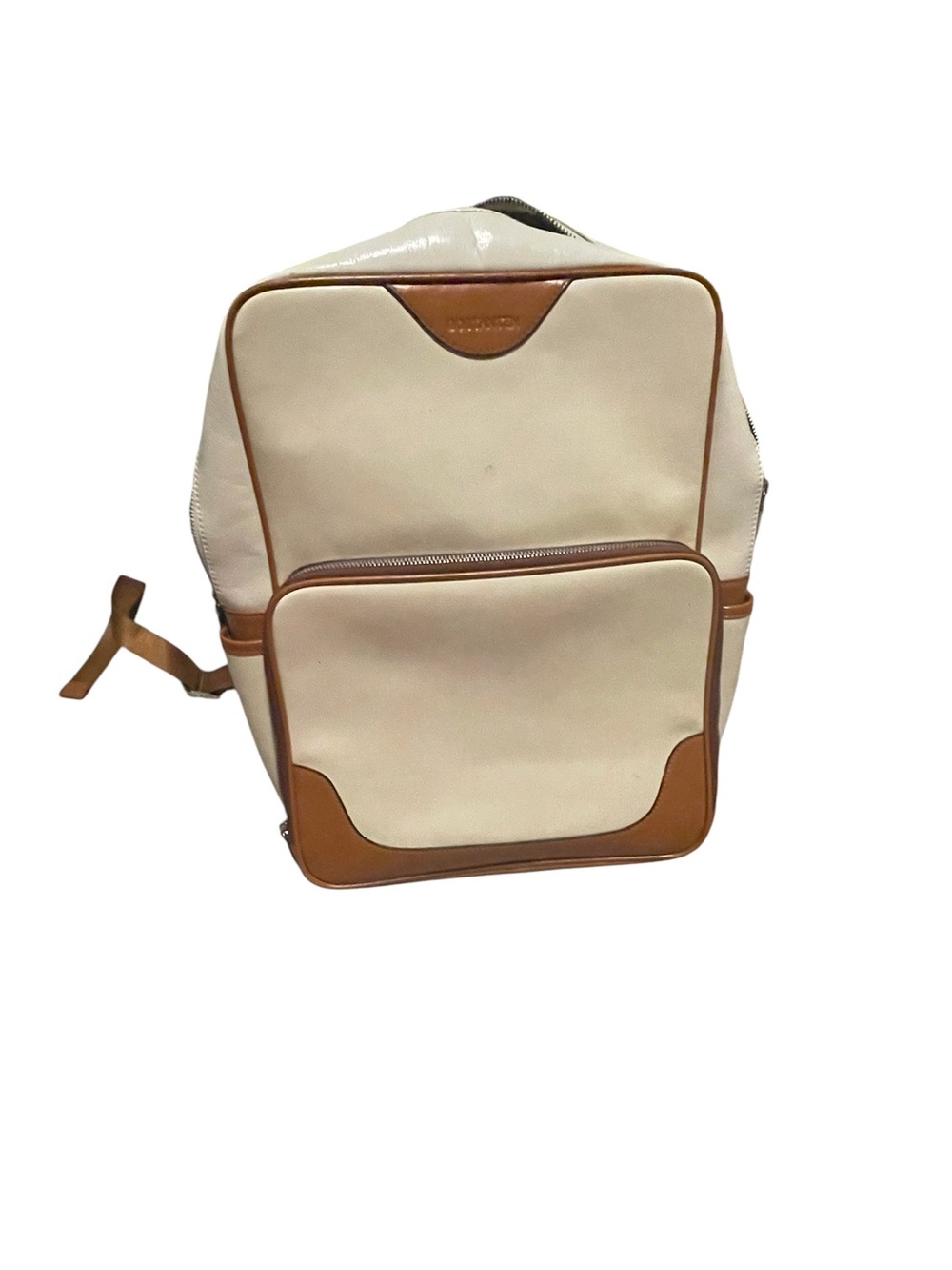 Men's Cream Backpack with Tan Trim - Sophisticated Everyday Carry